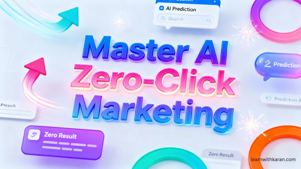 Master AI zero click marketing